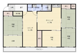 ＫＥＮＴ広川Ⅰの物件間取画像